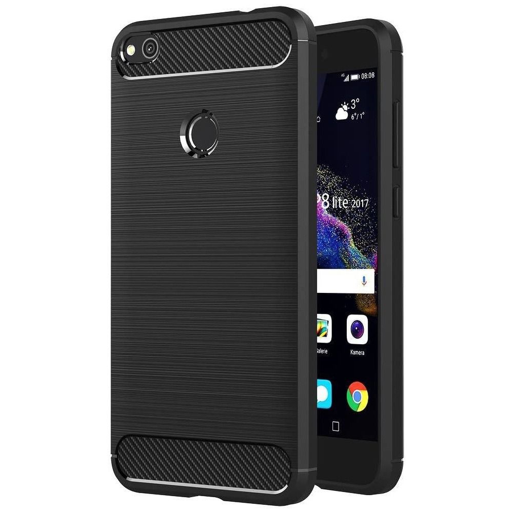 Pouzdro CARBON pro HUAWEI P8 LITE 2017 / P9 LITE 2017 černé