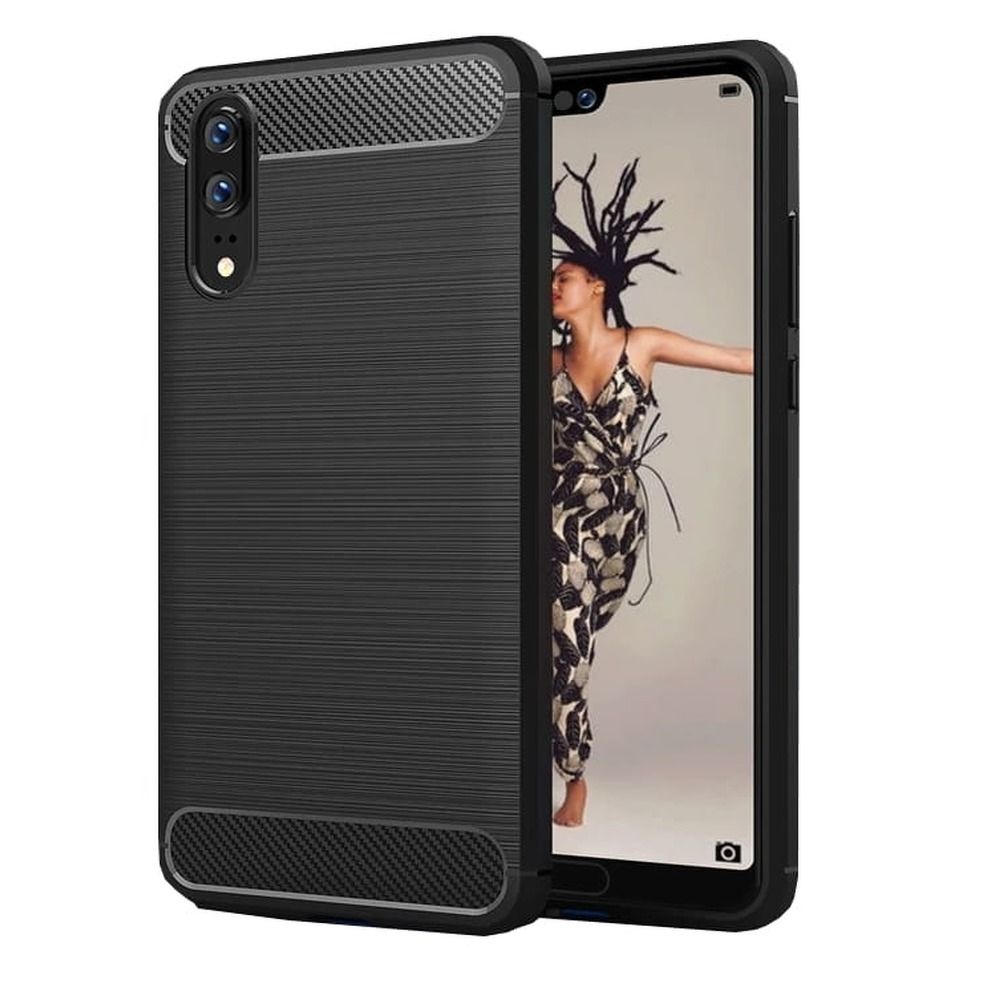 CARBON Case pro HUAWEI P20 PRO black