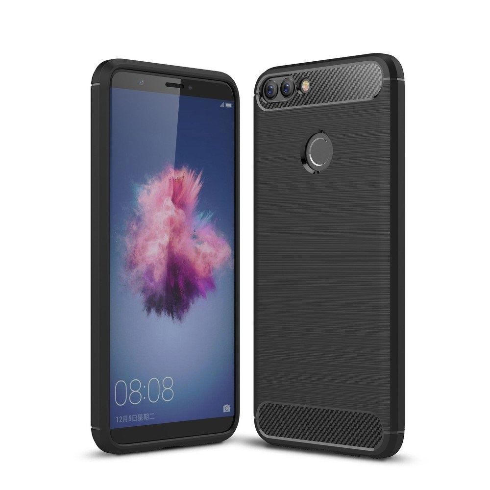 Pouzdro CARBON pro HUAWEI P Smart černé