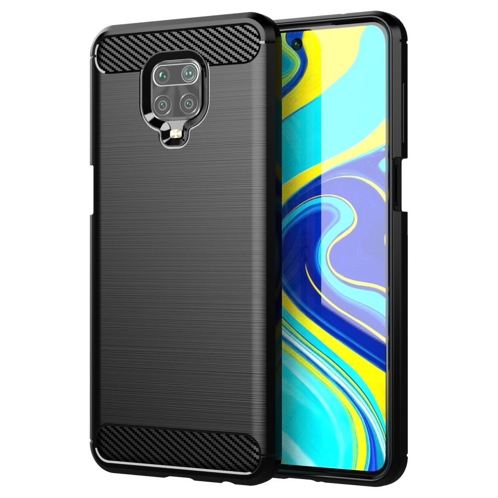 CARBON Case pro XIAOMI Redmi NOTE 9S / 9 PRO black