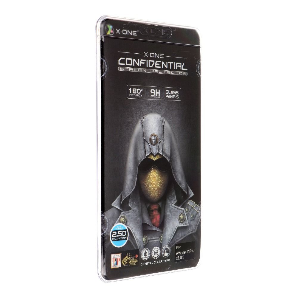 X-ONE Full Cover Extra Strong Privacy - pro iPhone 11 Pro (celé lepidlo) tvrzené sklo 9H