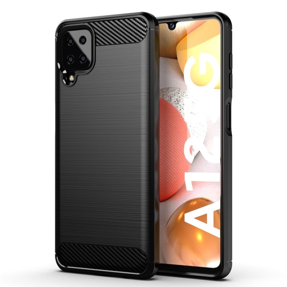 Pouzdro CARBON pro SAMSUNG Galaxy A12 černé