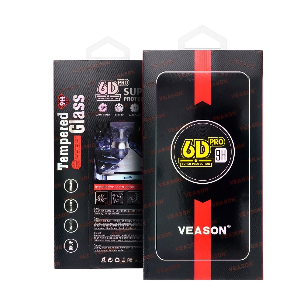 6D Pro Veason Glass - pro Xiaomi Redmi Note 12 Pro / 12 Pro + černé