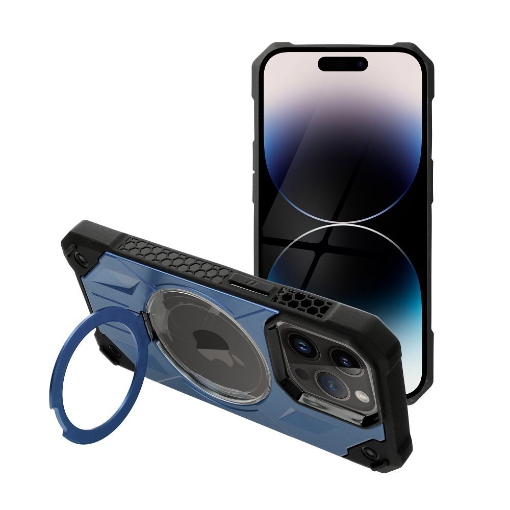Pouzdro Armor Mag Cover kompatibilní s MagSafe pro IPHONE 11 PRO MAX modré