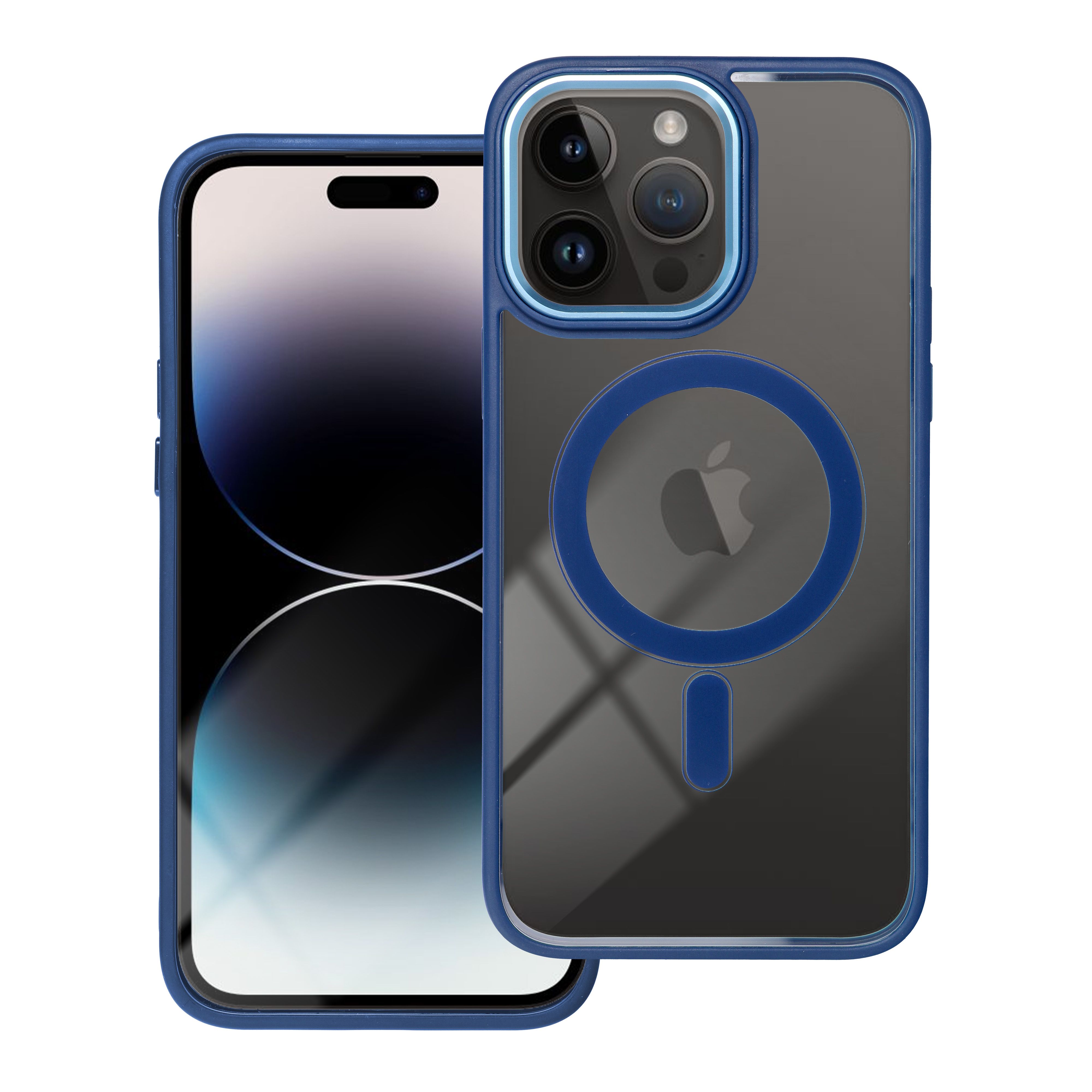 Pouzdro Color Edge Mag Cover kompatibilní s MagSafe pro IPHONE 11 PRO MAX tmavě modré