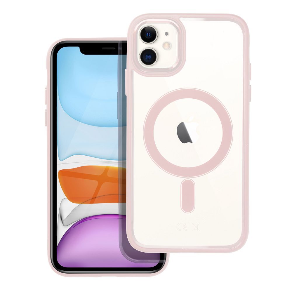 Pouzdro Color Edge Mag Cover kompatibilní s MagSafe pro IPHONE 11 růžové