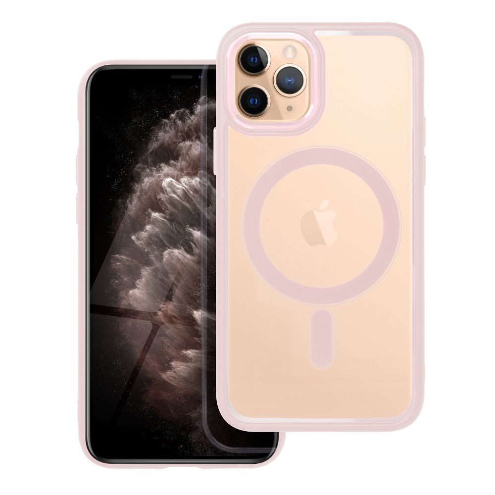 Pouzdro Color Edge Mag Cover kompatibilní s MagSafe pro IPHONE 11 PRO růžové