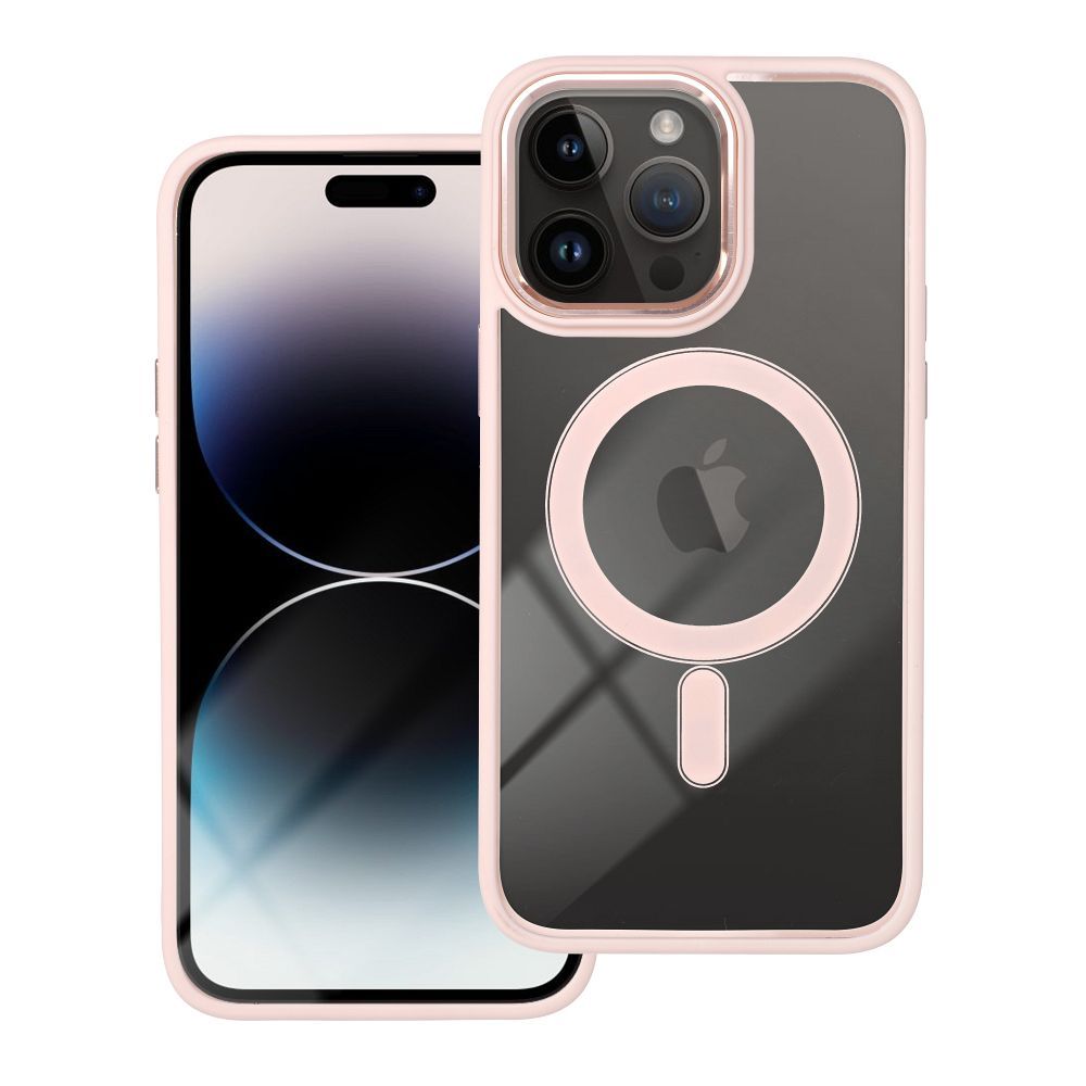 Pouzdro Color Edge Mag Cover kompatibilní s MagSafe pro IPHONE 15 růžové
