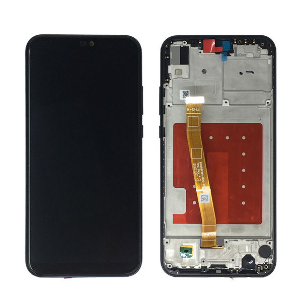 Huawei P20 Lite LCD Display + Dotyková Deska Black + předni kryt