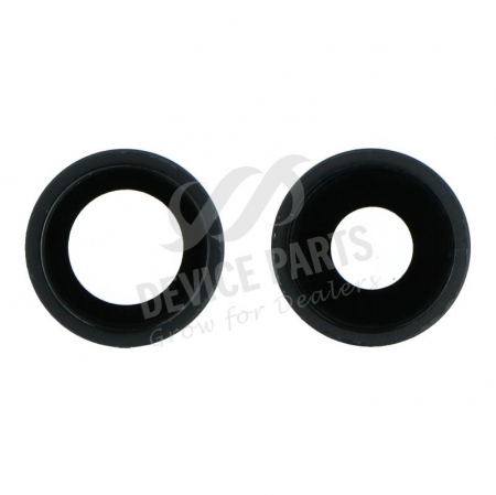 iPhone 11 - náhradní sklíčka zadní kamery + rám - black 2pcs