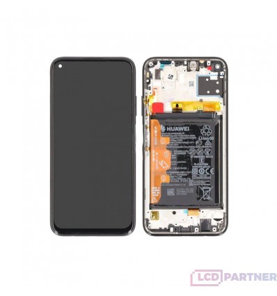 Huawei P40 Lite (JNY-L21A, JNY-L01A, JNY-L21B) LCD + dotyková deska + rámeček + malé části černé - originální