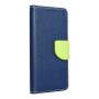 Pouzdro Fancy Book pro XIAOMI Redmi 9 navy/lime