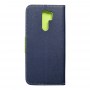 Pouzdro Fancy Book pro XIAOMI Redmi 9 navy/lime