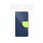 Pouzdro Fancy Book pro XIAOMI Redmi 9 navy/lime
