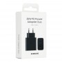 Originální rychlonabíječka Samsung EP-TA220NBEGEU (pouze hlava) 1x USB C, 1x USB A 3A 35W černý blistr