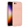 Pouzdro  CARD pro IPHONE 7 / 8 / SE 2020 / SE 2022 růžové