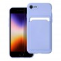 Pouzdro  CARD pro IPHONE 7 / 8 / SE 2020 / SE 2022 fialové