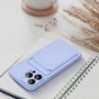 Pouzdro  CARD pro IPHONE 7 / 8 / SE 2020 / SE 2022 fialové