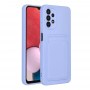 Pouzdro  CARD pro SAMSUNG A13 5G fialové