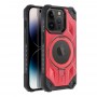 Pouzdro Armor Mag Cover kompatibilní s MagSafe pro IPHONE 15 červené