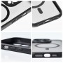 Pouzdro Full Matte Mag Cover kompatibilní s MagSafe pro IPHONE 15 černé