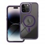 Pouzdro Color Edge Mag Cover kompatibilní s MagSafe pro IPHONE 15 PRO tmavě fialové