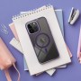 Pouzdro Color Edge Mag Cover kompatibilní s MagSafe pro IPHONE 15 PRO tmavě fialové