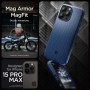 SPIGEN Mag Armor kompatibilní s MagSafe pro IPHONE 15 PRO MAX tmavě modrá