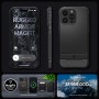 SPIGEN Rugged Armor MAG kompatibilní s MAGSAFE pro IPHONE 15 PRO MAX matná černá