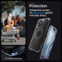 SPIGEN Ultra Hybrid kompatibilní s MagSafe pro IPHONE 15 PRO MAX mrazem černá