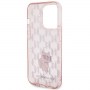 Originální čelní kryt KARL LAGERFELD KLHCP15XHNCMKLP pro iPhone 15 PRO MAX (monogram / růžový)
