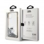 Originální čelní kryt KARL LAGERFELD KLHCN61LKCNSK pro iPhone 11 (Liquid Glitter C / transparentní)