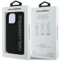 KARL LAGERFELD pouzdro pro IPHONE 16 KLHCP16SRBKGVCK (3D Rubber Elongated Glitter) černé