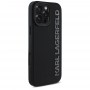 KARL LAGERFELD pouzdro pro IPHONE 16 Pro KLHCP16LRBKGVCK (3D Rubber Elongated Glitter) černé
