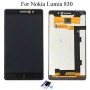 Lcd displej Nokia lumia 830 + dotyková deska + přední kryt  černá