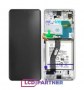 Samsung Galaxy S21 Ultra 5G (SM-G998B) LCD + dotyková obrazovka + přední kryt stříbrný - originál